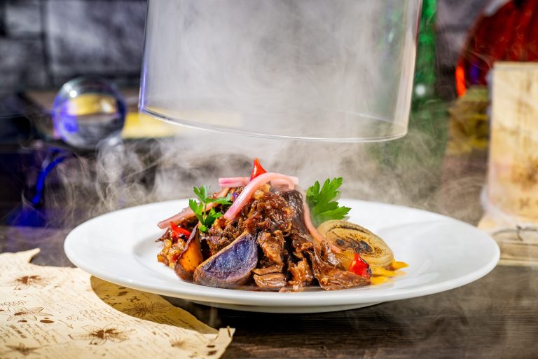 A Beast Forever: Braised beef short rib slowly cooked in cabernet sauvignon and figs, butternut squash purée, and roasted fall vegetables (New)