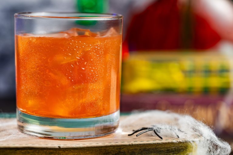 Goblins and Ghoulies: Captain Morgan Original Spiced Rum, Disaronno Originale Liqueur, apple cider, and pomegranate juice (Available during regular park hours and Mickey’s Not-So-Scary Halloween Party; reservations recommended)