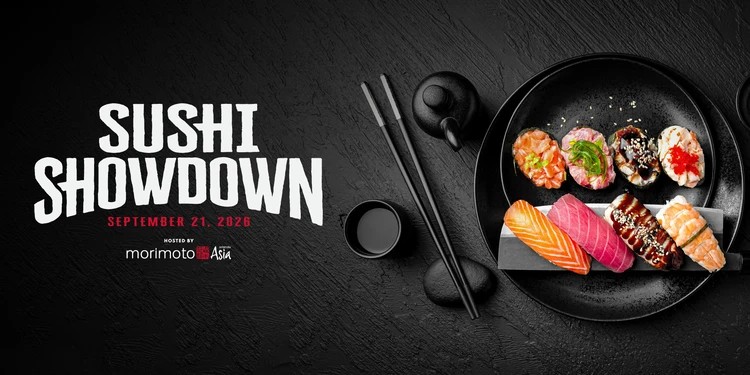 Sushi Showdown event art from Morimoto Asia at Disney Springs