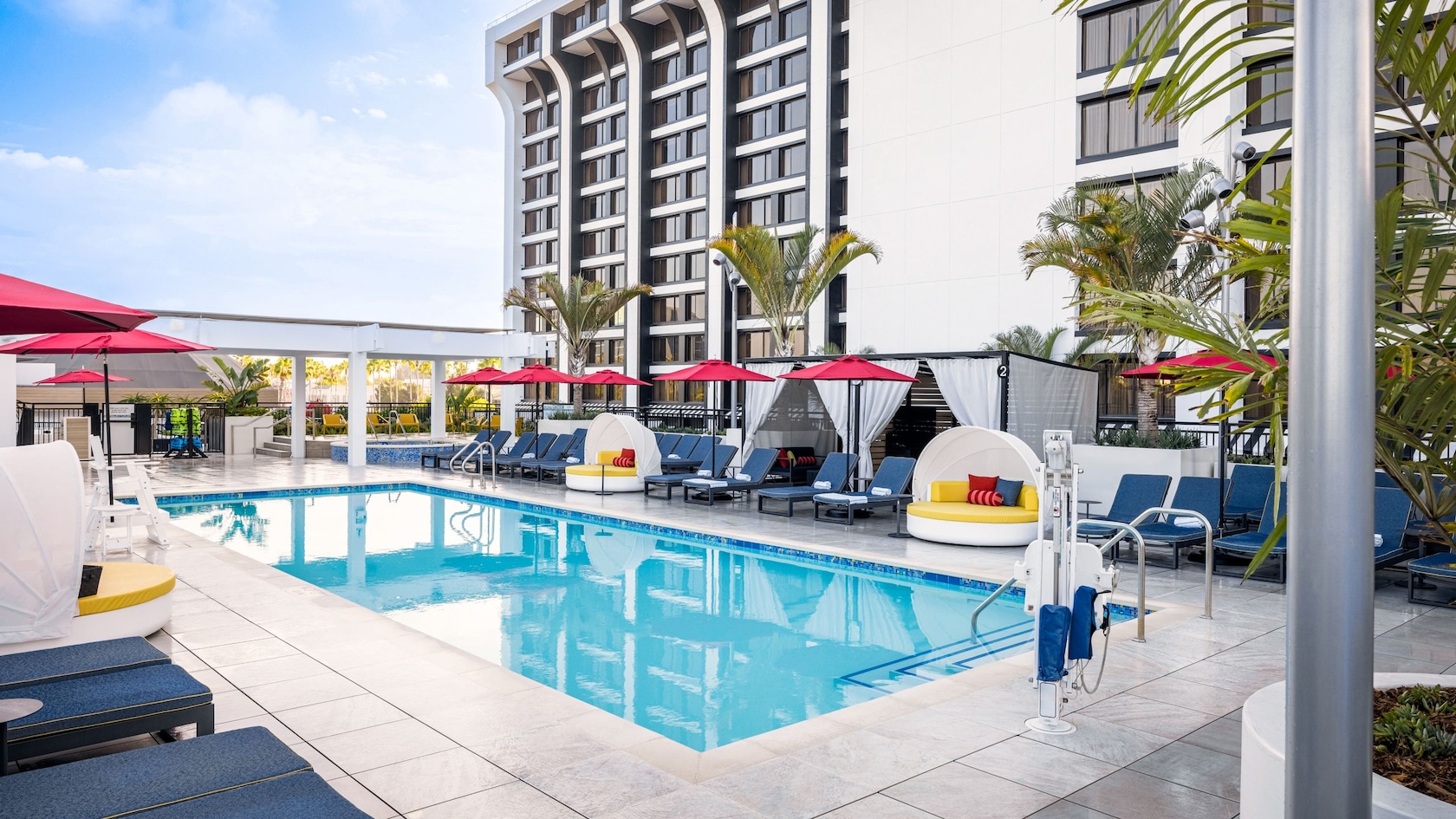 File photo of Pixel Pool and the adjacent spa at Pixar Place Hotel.