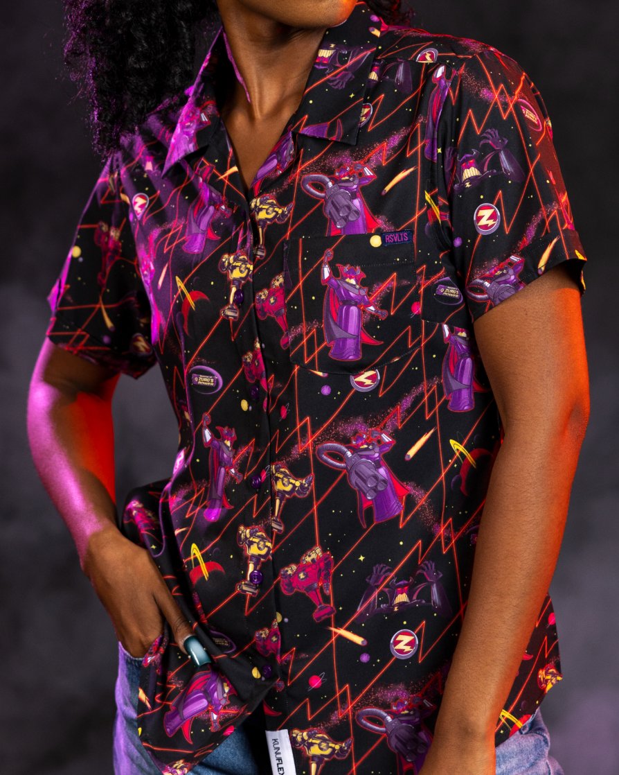 Black Emperor of Evil shirt with Emperor Zurg and lightning graphics