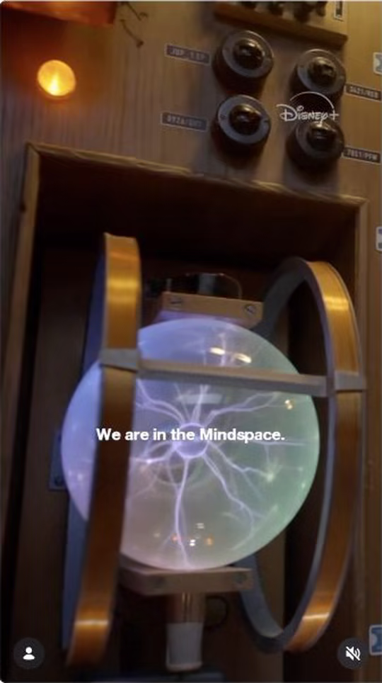 A glowing device inside Vision’s mindspace in the official VisionQuest featurette