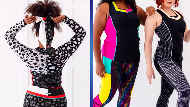 Crowned Athletics activewear inspired by Cruella de Vil, Jack Skellington and Sally