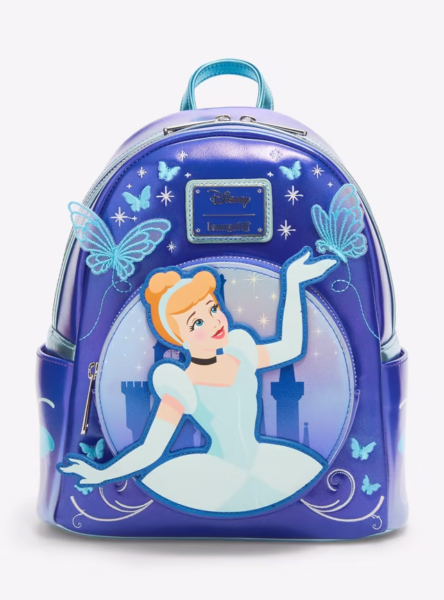 Cinderella Butterflies Loungefly mini backpack