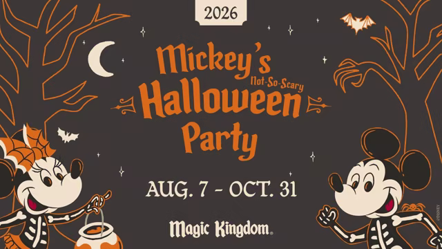 Mickey Mouse and Minnie Mouse wear Halloween costumes at Mickey’s Not-So-Scary Halloween Party