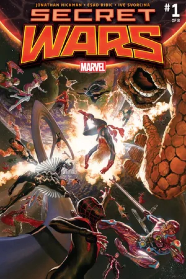 Cover of Marvel Comics' Secret Wars issue one from 2015