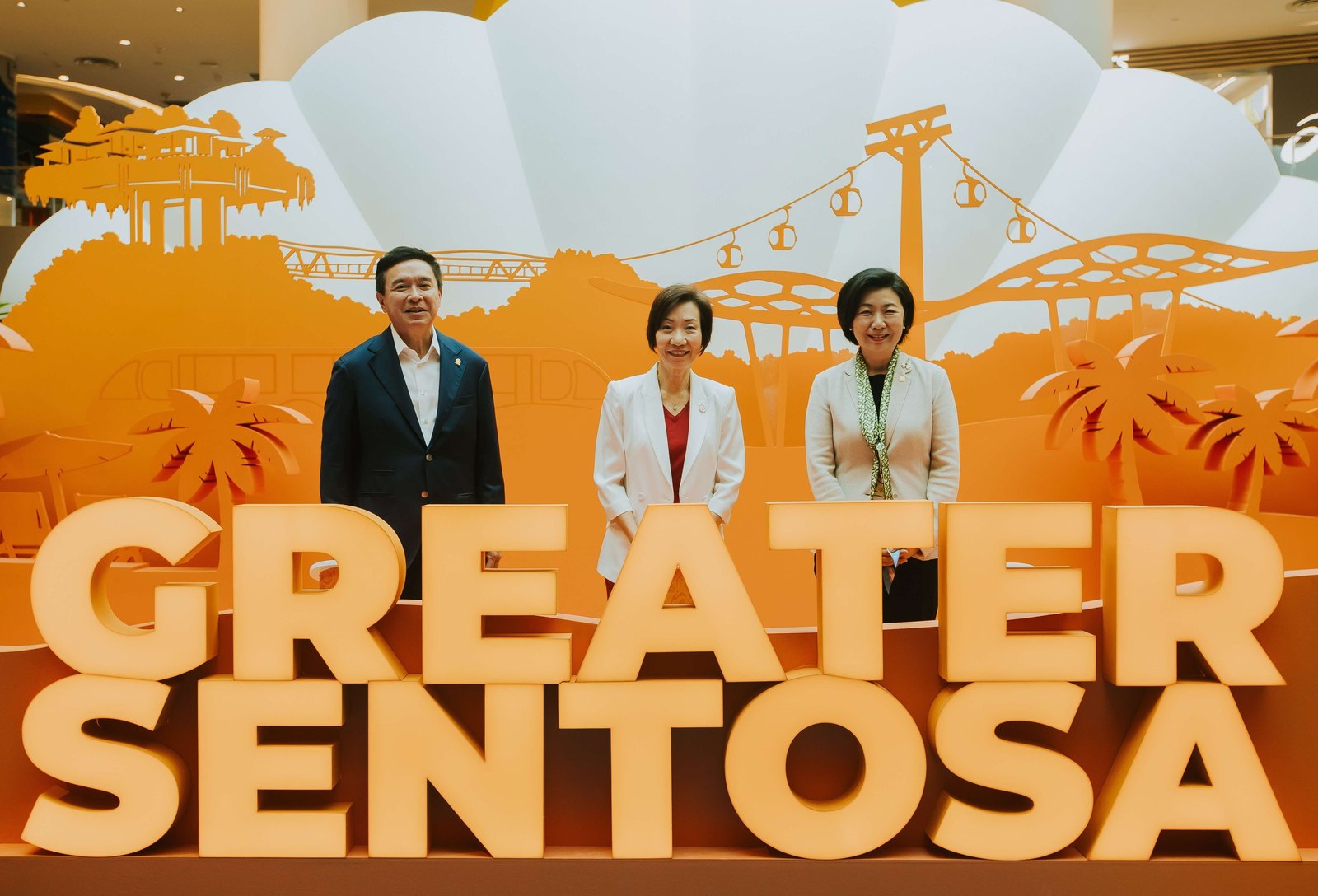 Sentosa officials launch the Your Island Reimagined exhibition at VivoCity