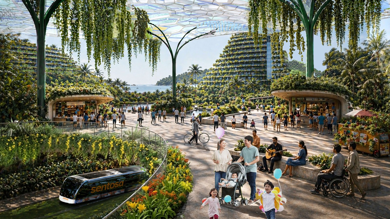Artist's impression of the Island Heart Transport Hub