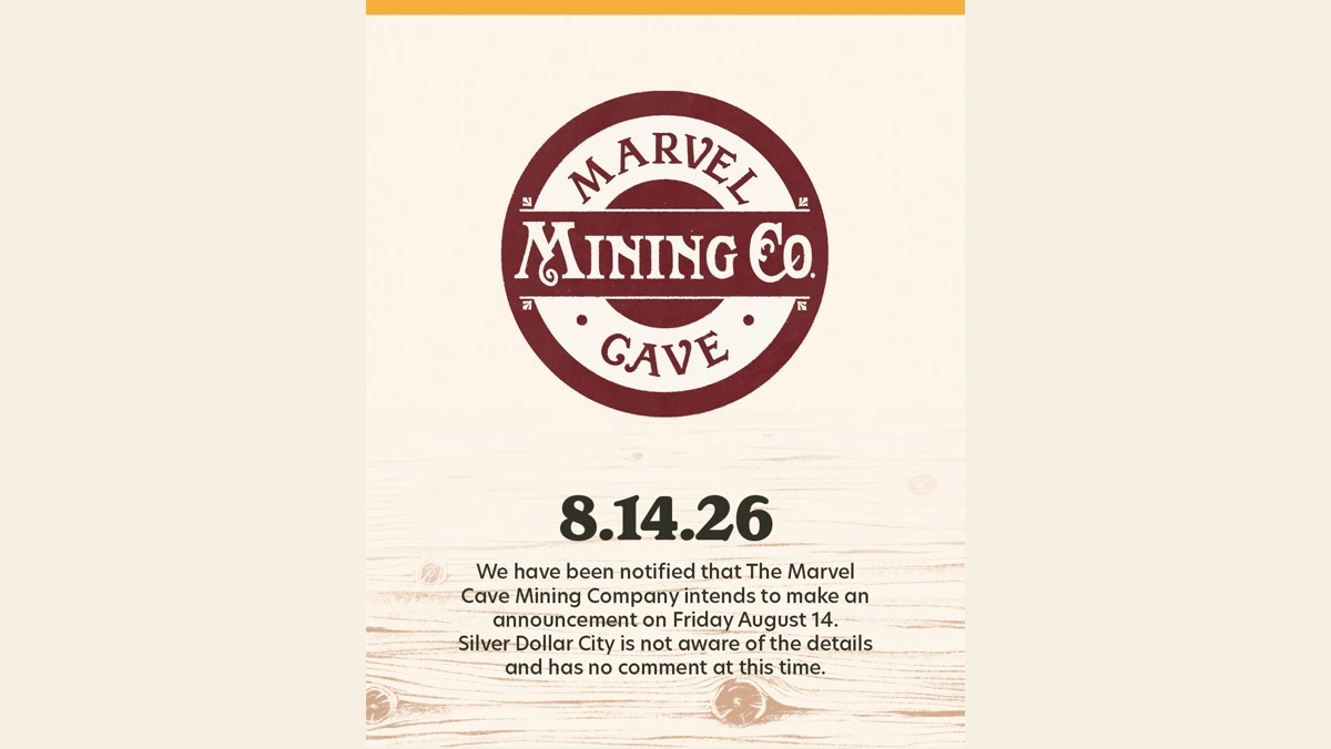 Marvel Cave Mining Company announcement teaser dated August 14, 2026