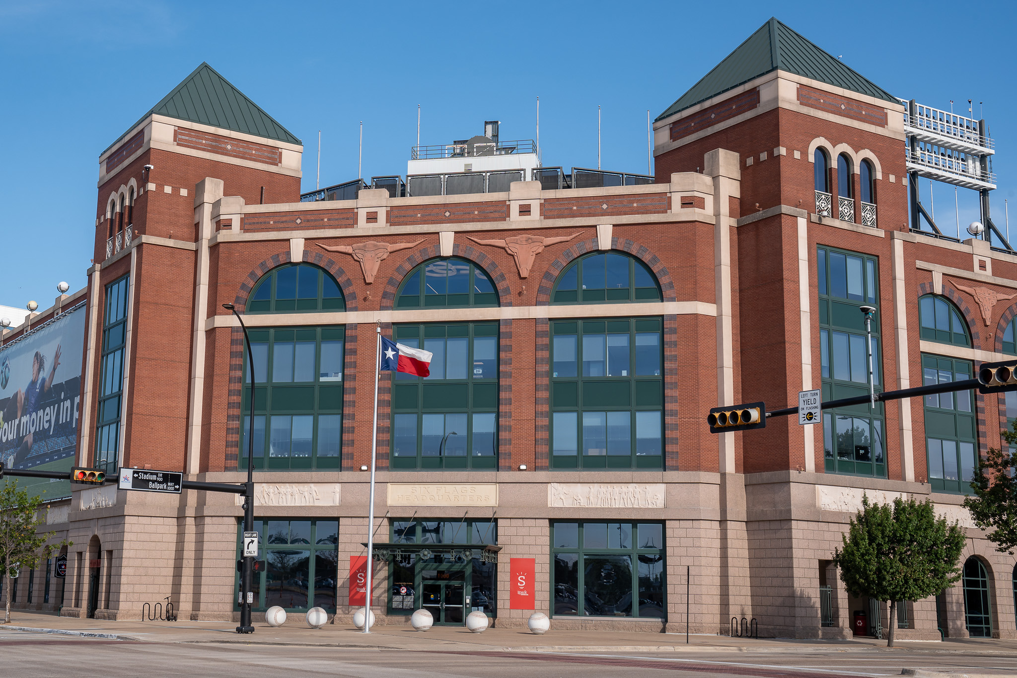 Six Flags headquarters at Choctaw Stadium in Arlington, Texas