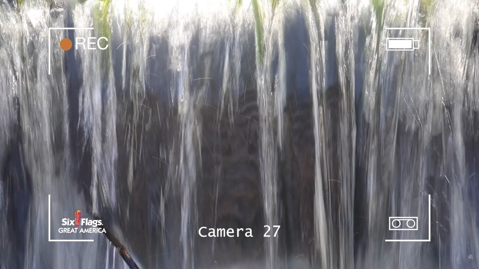 Six Flags Great America 2027 TreeTop Adventure teaser image with trees and a Camera 27 label