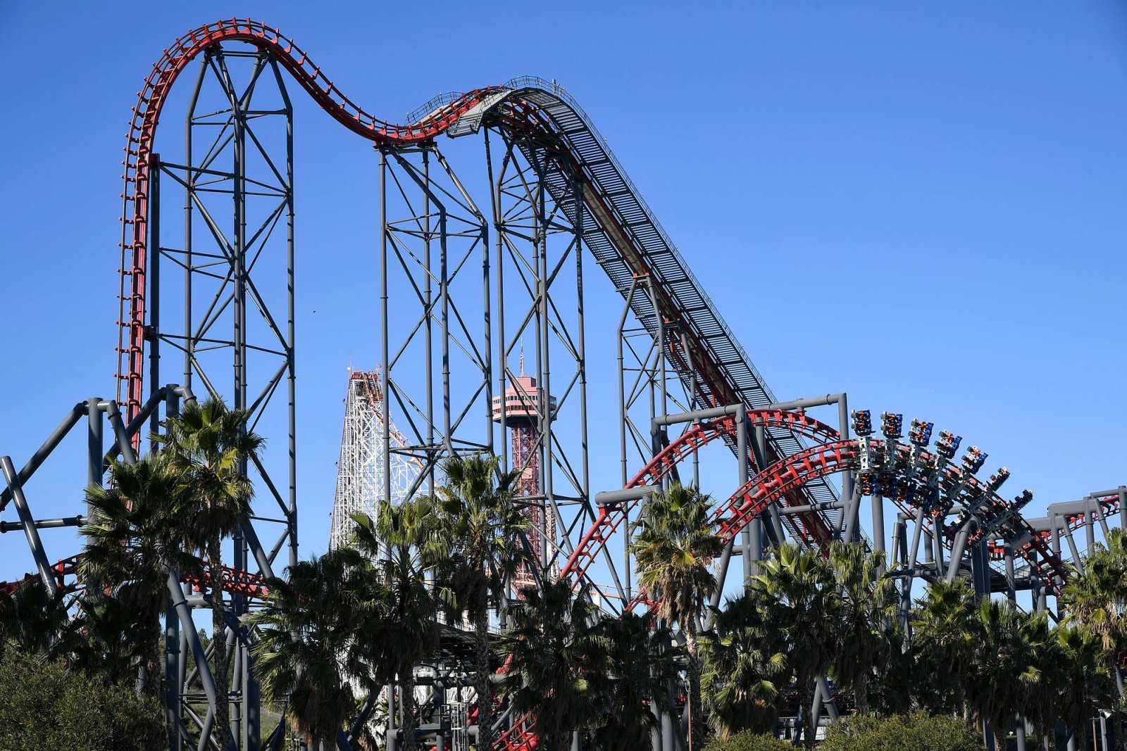 X2 roller coaster at Six Flags Magic Mountain
