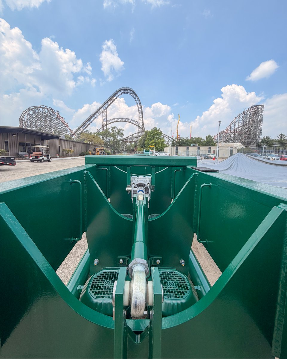 Sky Hawk track staged at Six Flags Great America