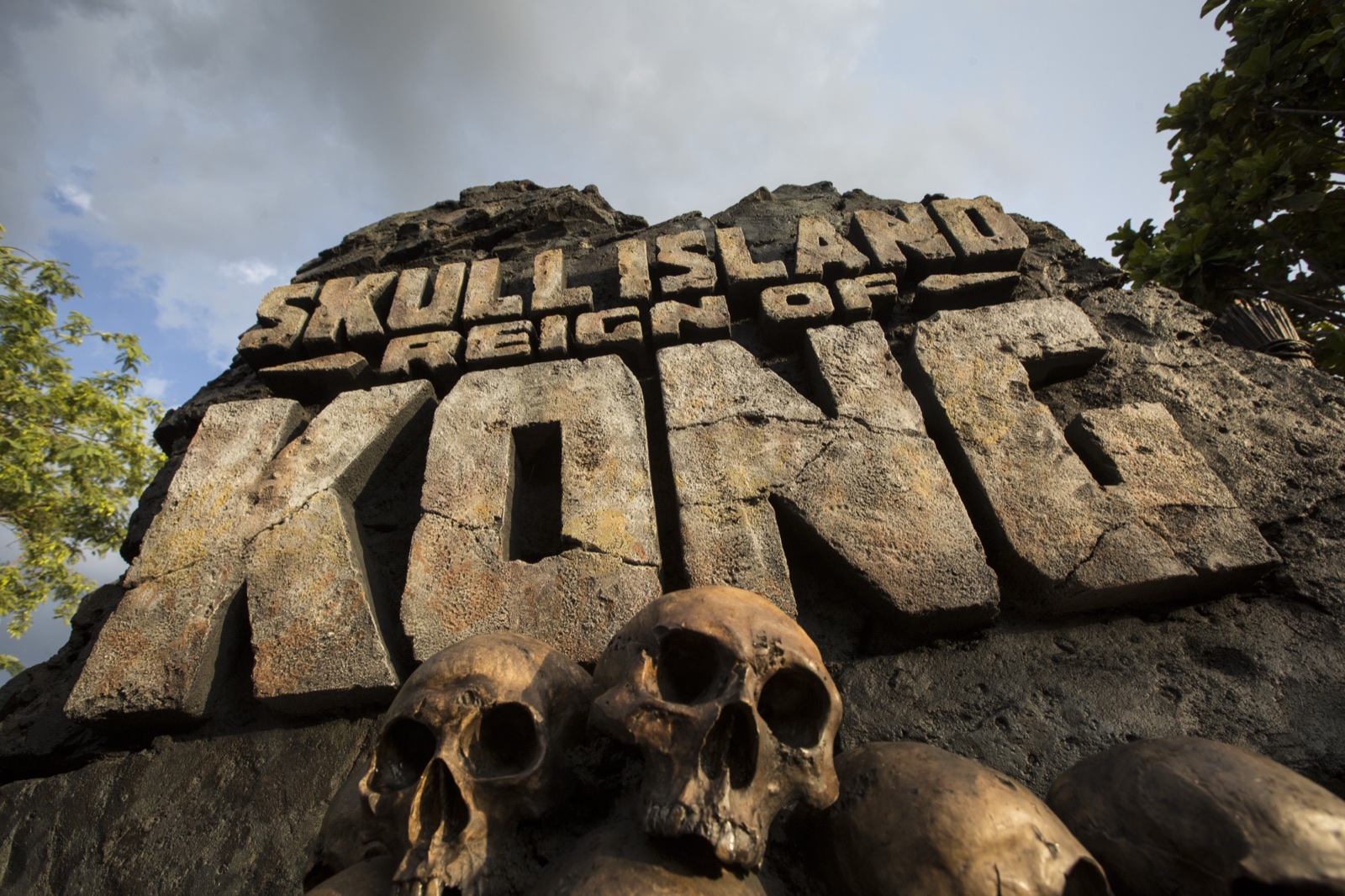 File photo: the Skull Island: Reign of Kong entrance sign.
