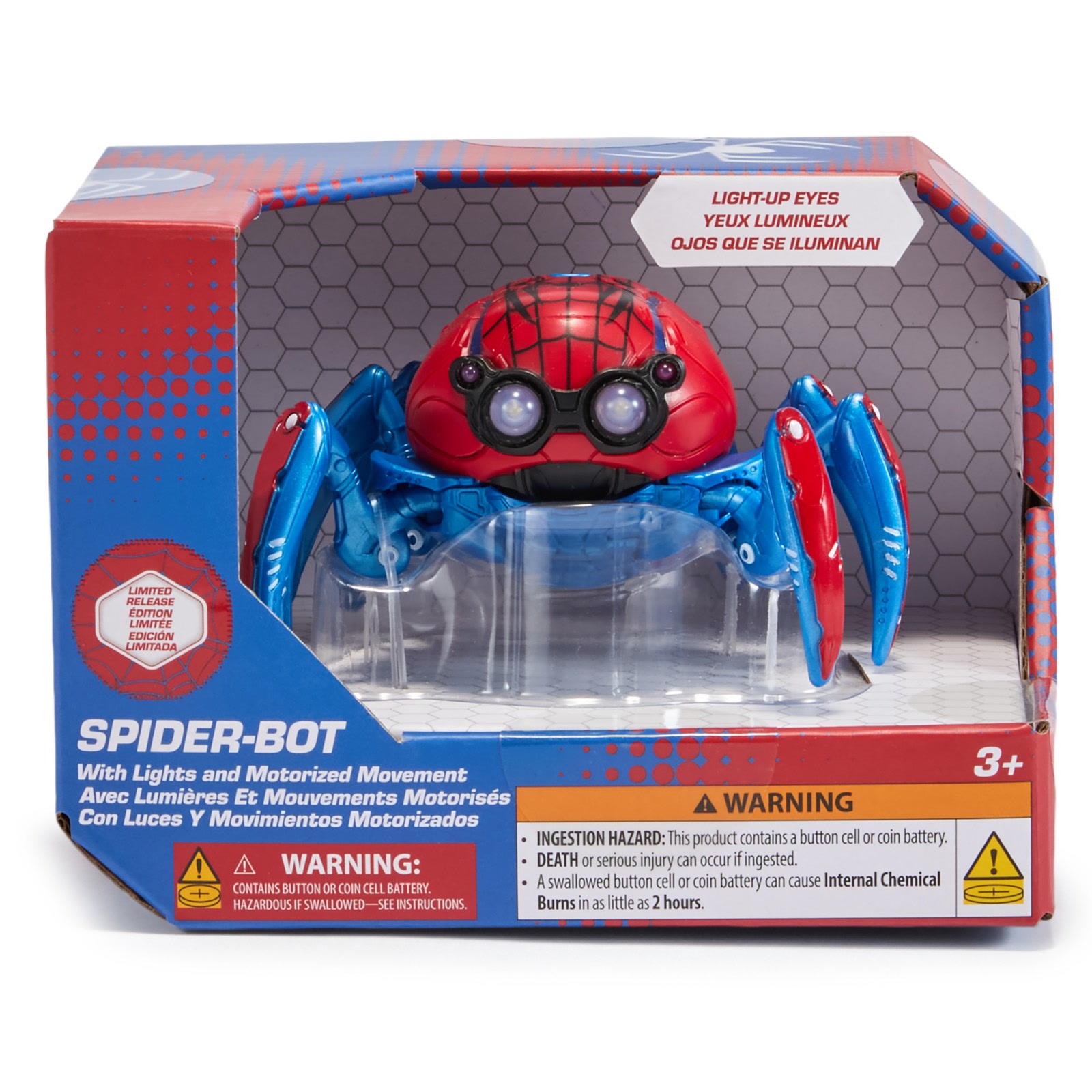 Front of the Spider-Man Mini Spider-Bot package