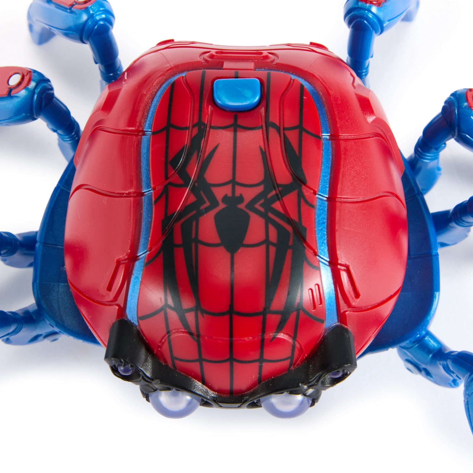 Top view of the Spider-Man Mini Spider-Bot and its web-patterned shell