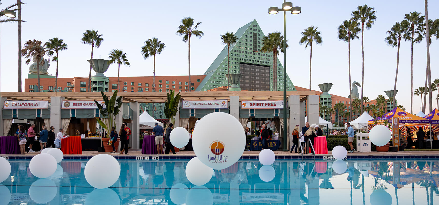 Guests attend an event at the Walt Disney World Swan and Dolphin.