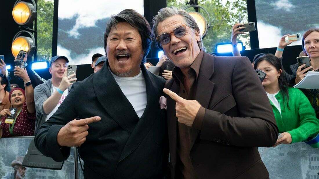 Benedict Wong and Guy Pearce at The Dog Stars London premiere