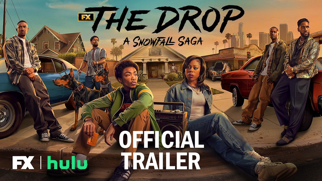 Cast of FX's The Drop: A Snowfall Saga on a Los Angeles street