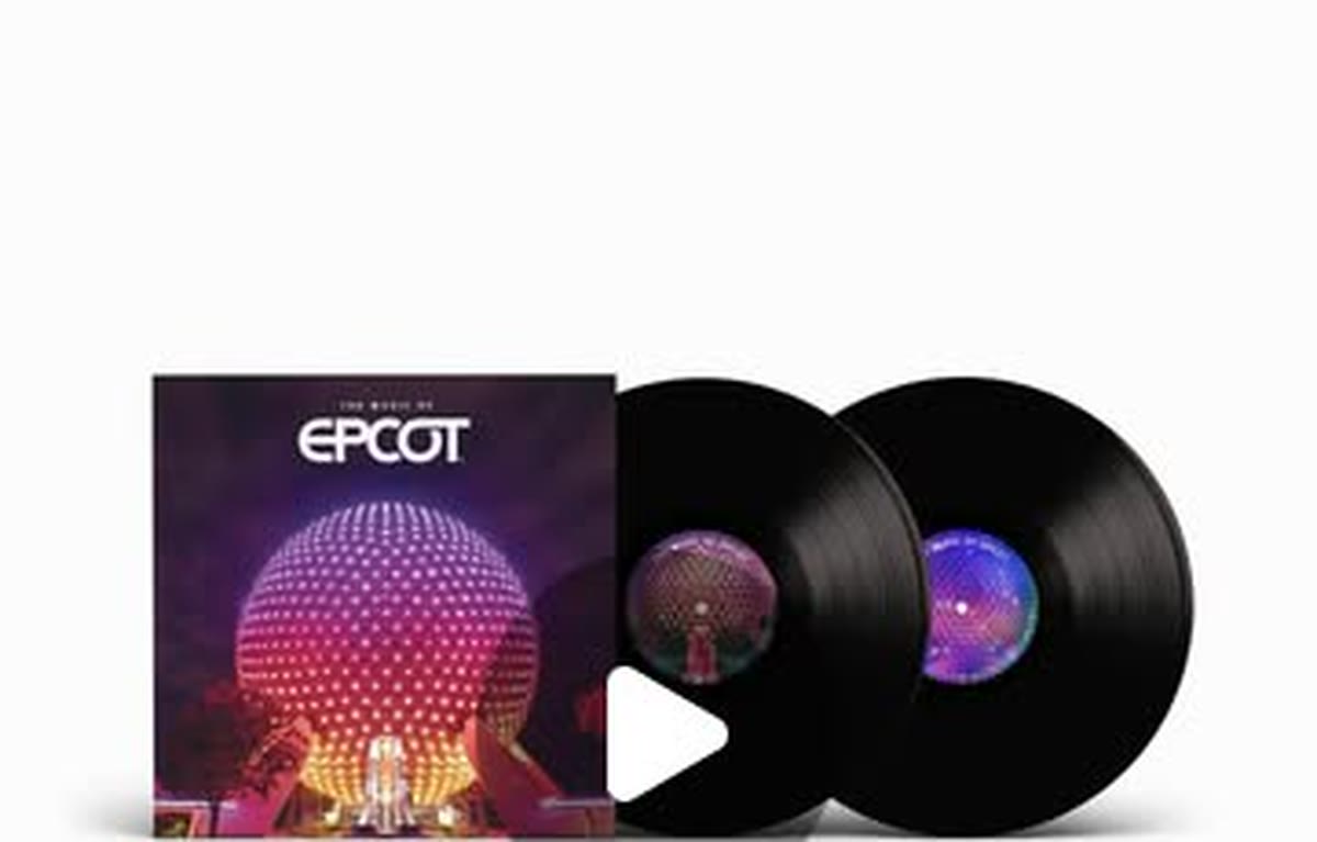 The Music of EPCOT album sleeve and two vinyl records