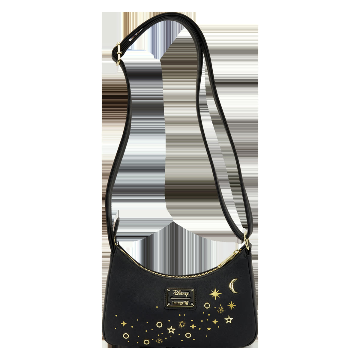 Back of the Tinker Bell Pixie Dust crossbody bag with strap