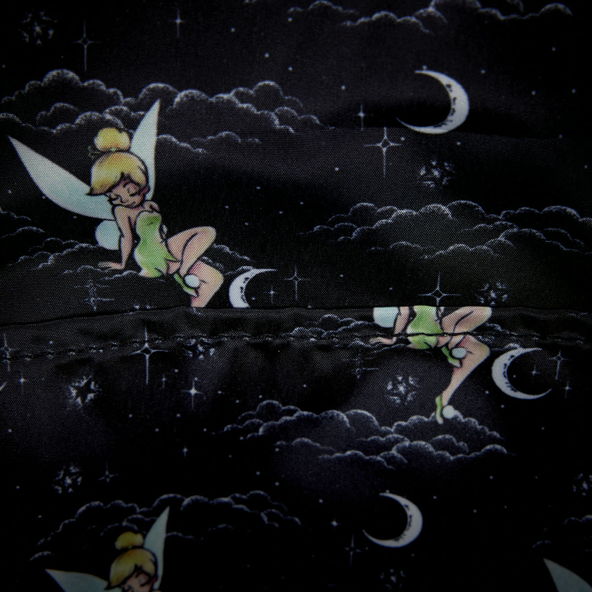 Tinker Bell cloud and moon lining inside the Pixie Dust mini backpack