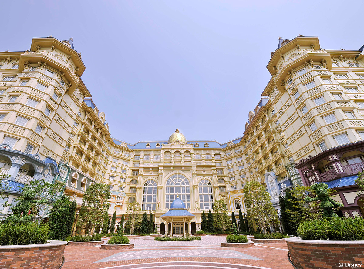 Tokyo Disneyland Hotel exterior at Tokyo Disney Resort