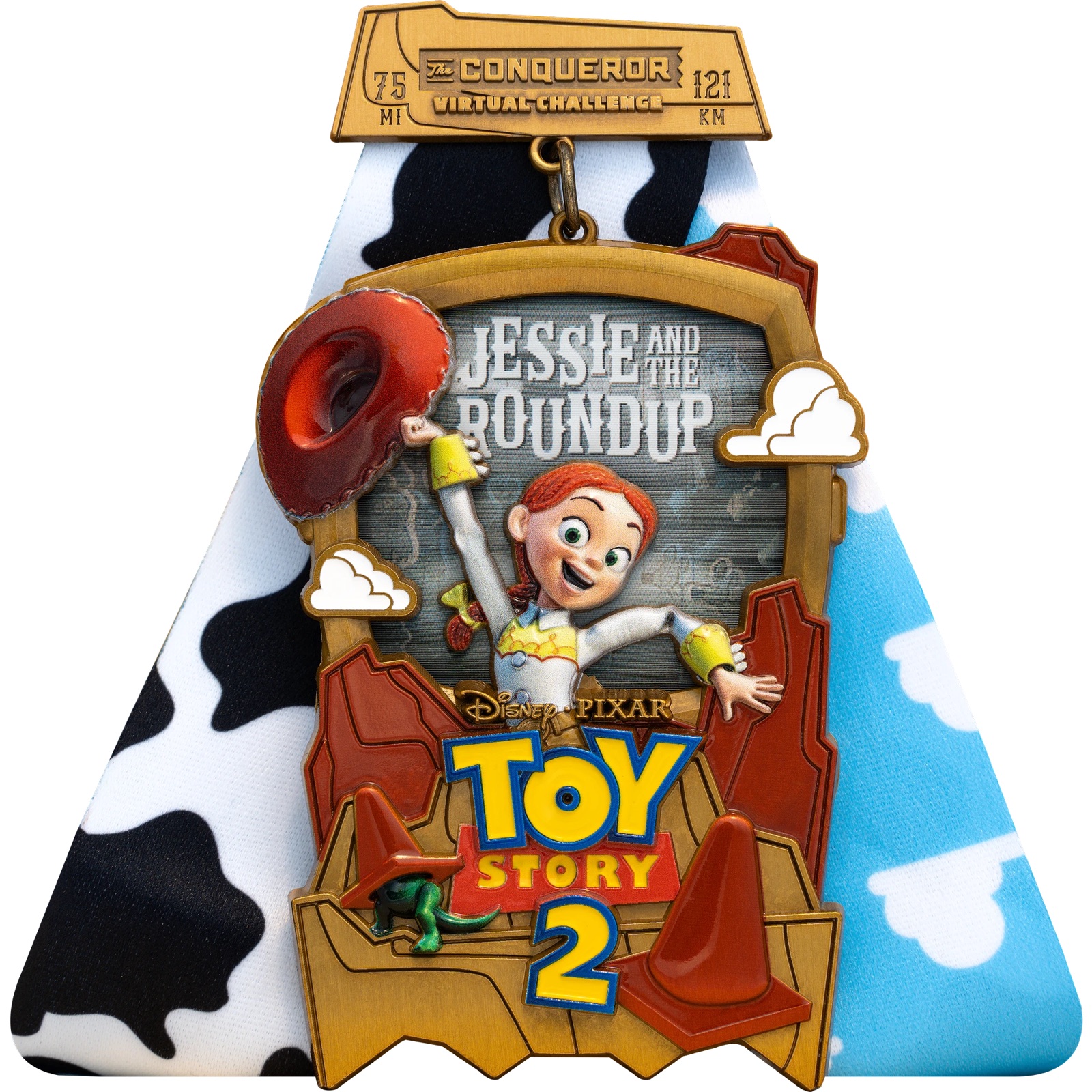 Jessie and the Roundup Challenge medal with television artwork