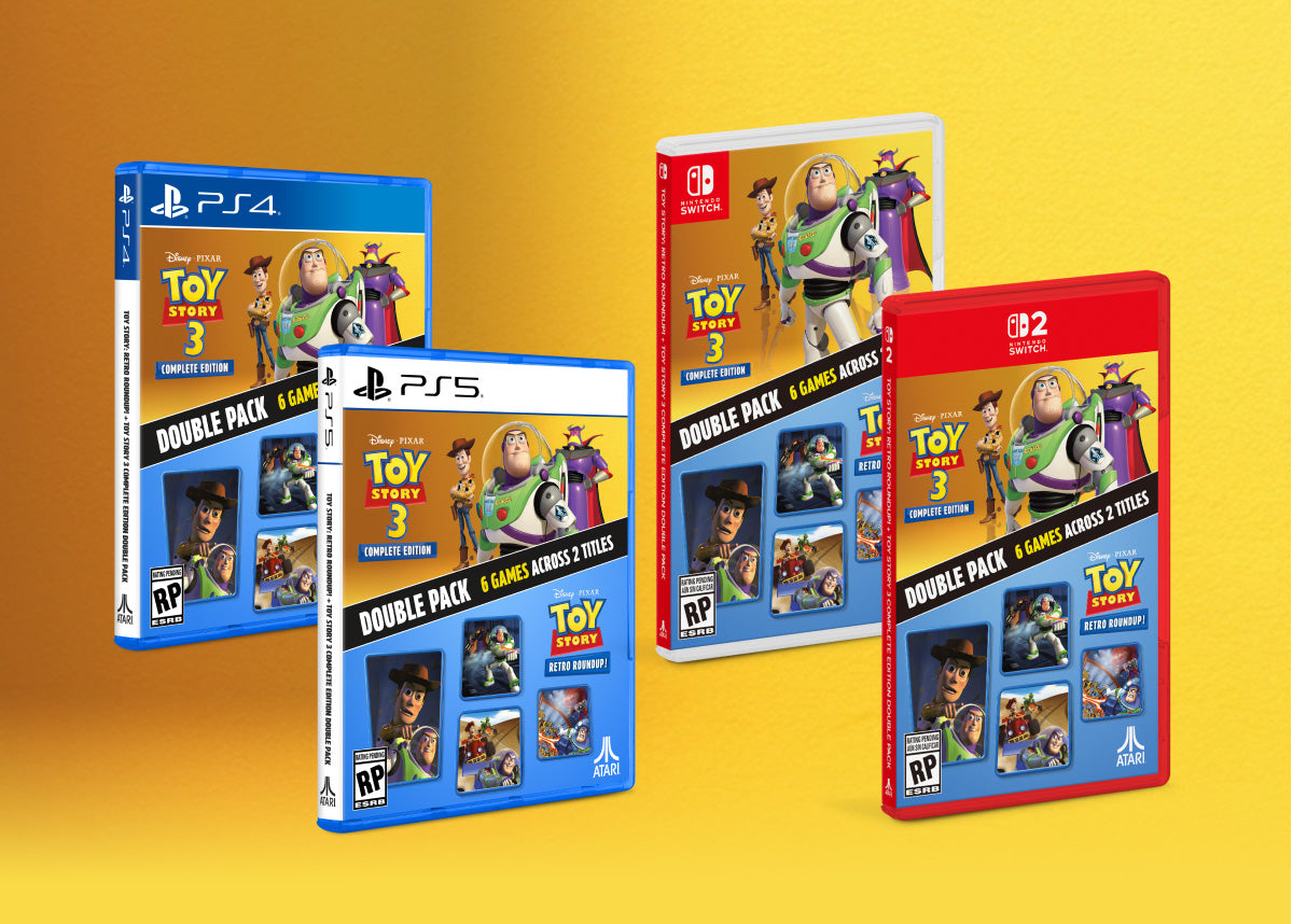 Toy Story Retro Roundup and Toy Story 3 Complete Edition double pack key art
