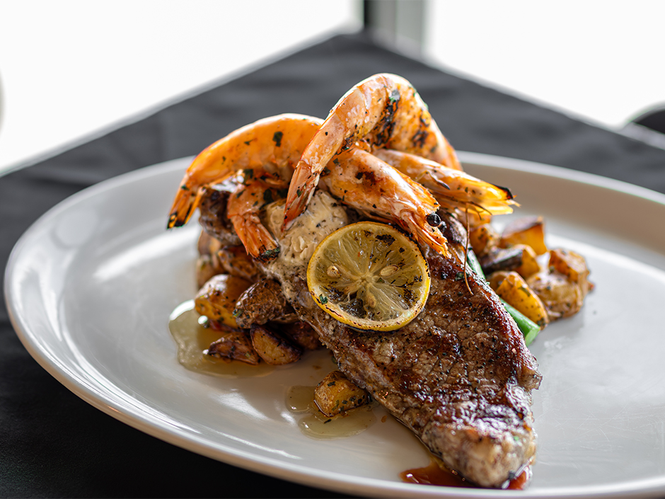 Land and Sea plate from NBC Sports Grill and Brew at Universal CityWalk Orlando