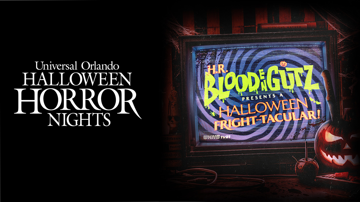 Key art for H.R. Bloodengutz Presents: A Halloween Fright-Tacular! at Halloween Horror Nights 35