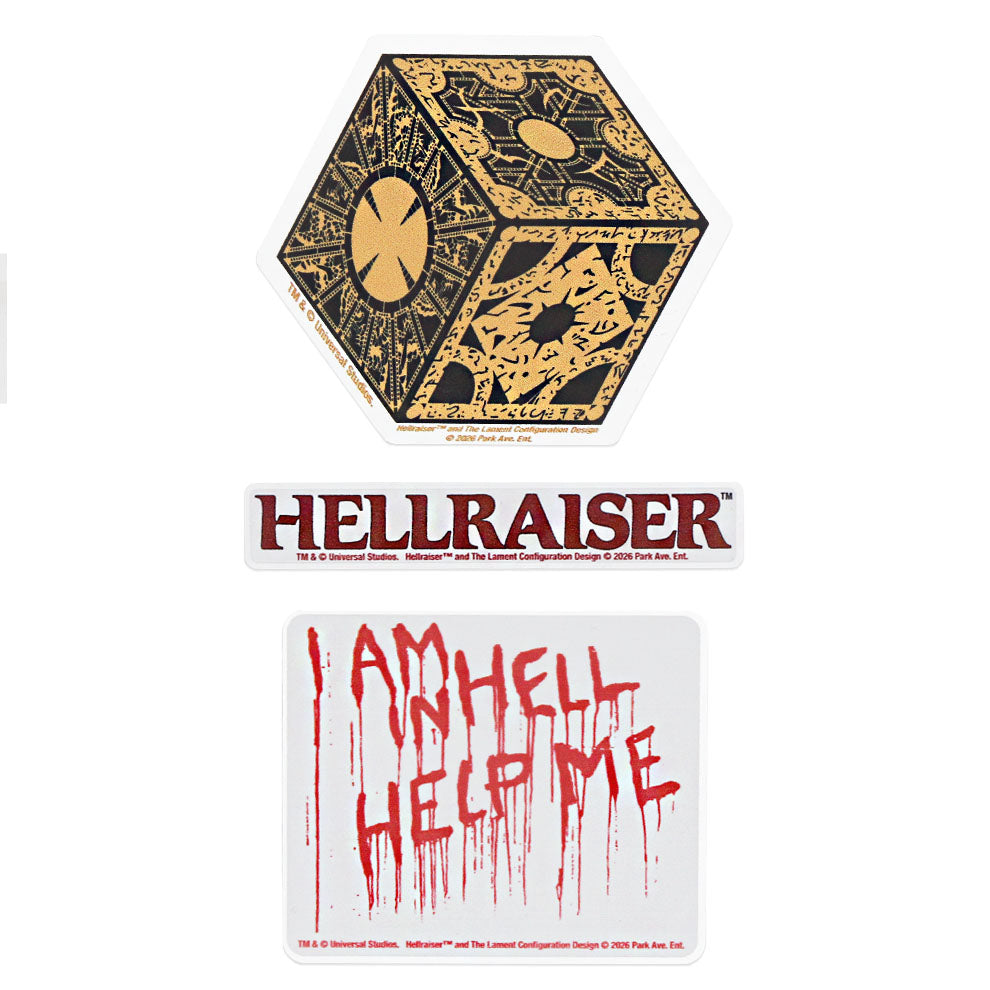 Halloween Horror Nights 2026 Hellraiser sticker set