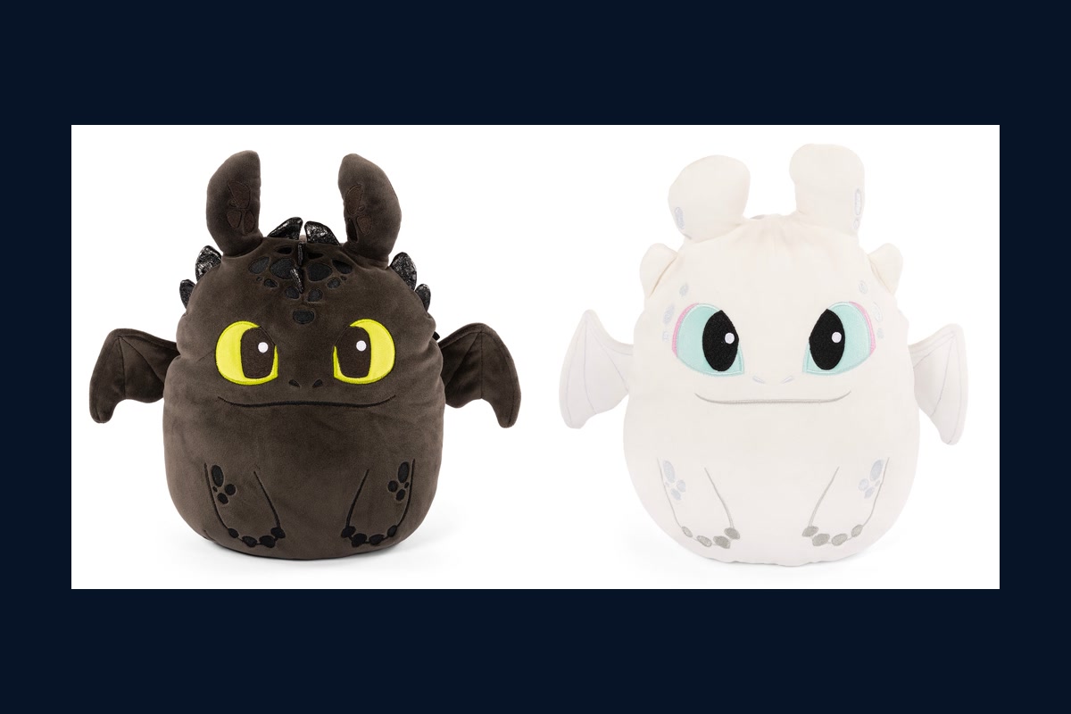 Universal-exclusive Toothless and Light Fury How to Train Your Dragon Squishmallows