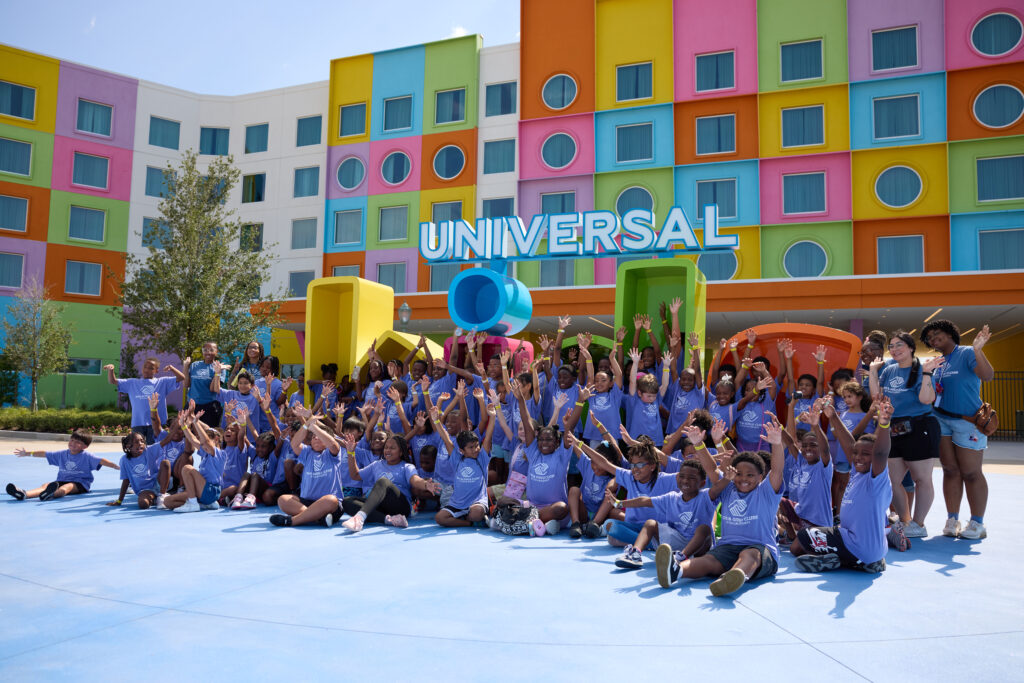 Children from Boys and Girls Clubs of Collin County at Universal Kids Resort in Frisco