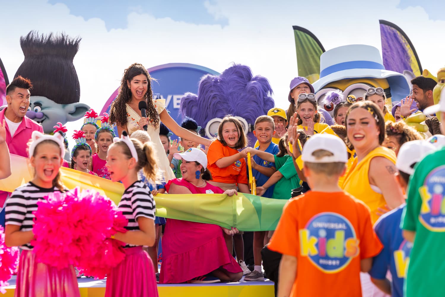 Universal Kids Resort performers and guests celebrate opening day in Frisco