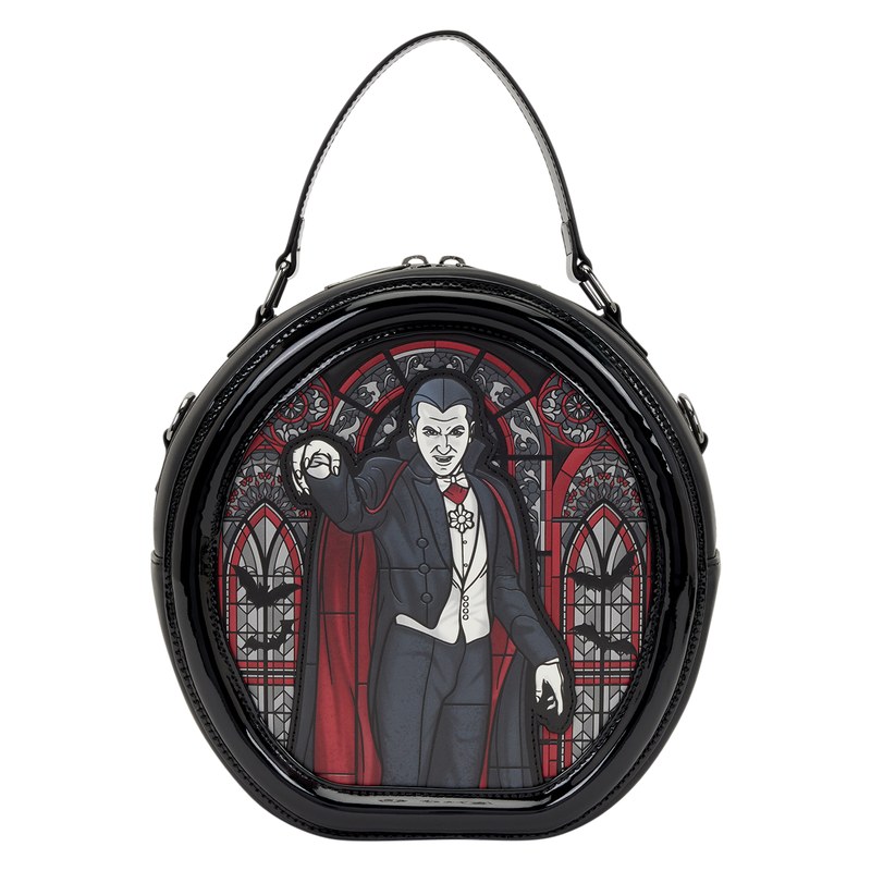 Universal Monsters Dracula and Frankenstein round crossbody bag