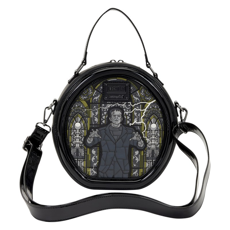 Back profile of the Dracula and Frankenstein crossbody