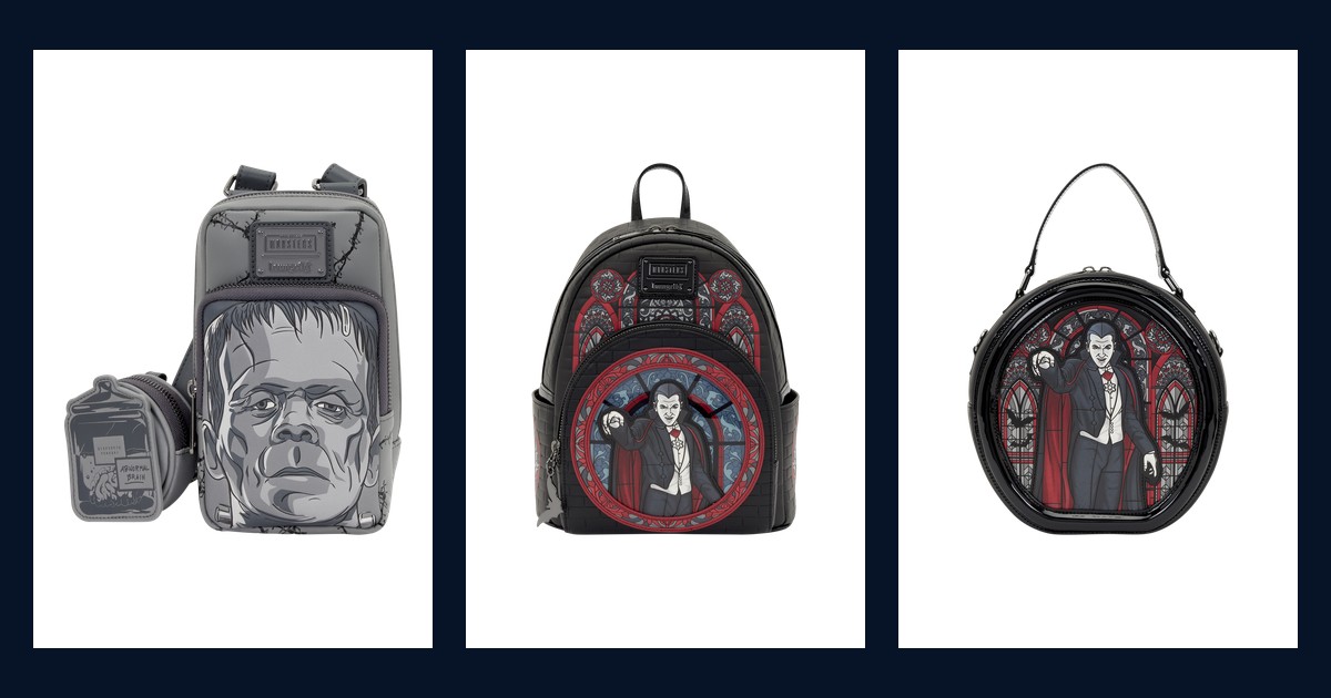 Frankenstein and Dracula Universal Monsters bags from Loungefly