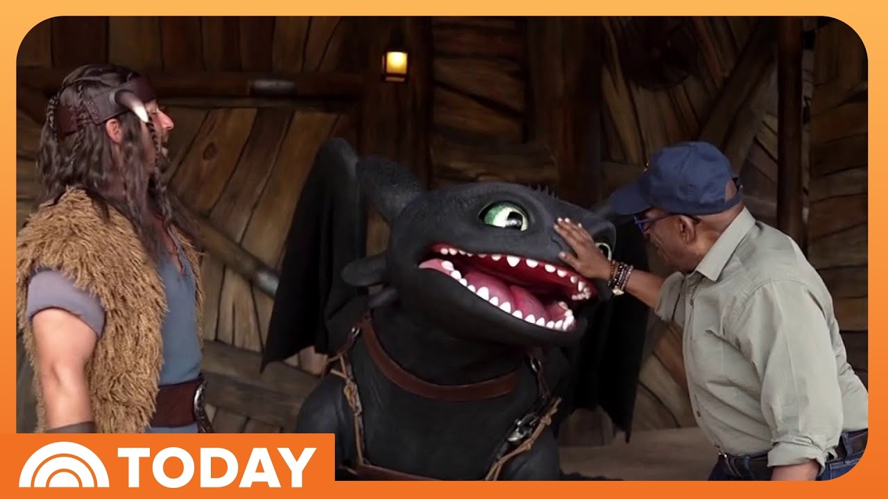 Al Roker meets Toothless at Universal Epic Universe in the Universal TODAY preview