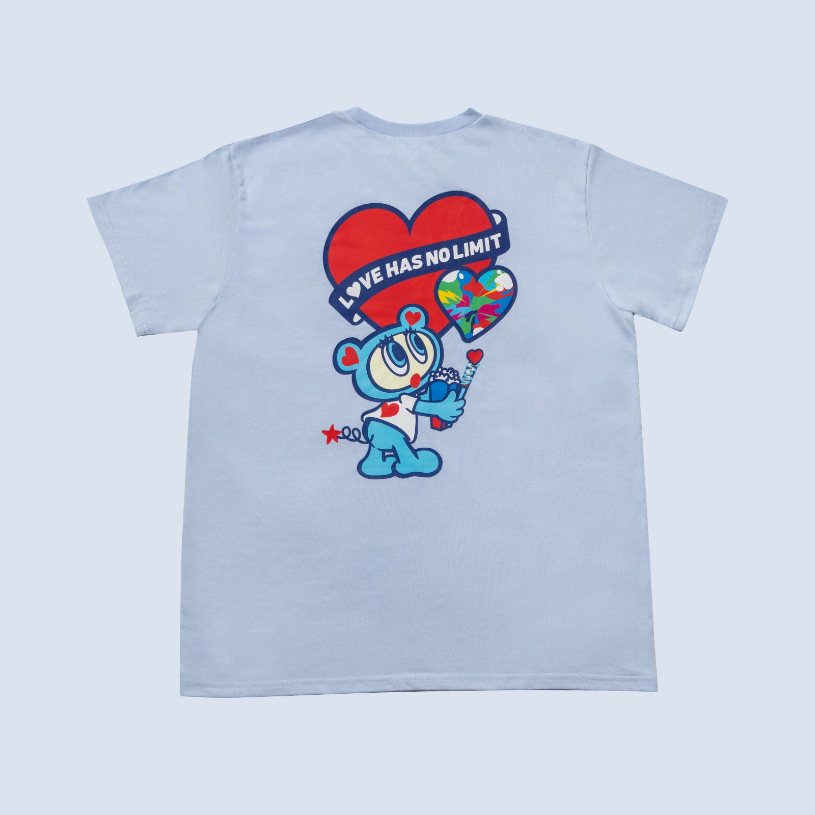 Back of the Angel Blue big T-shirt