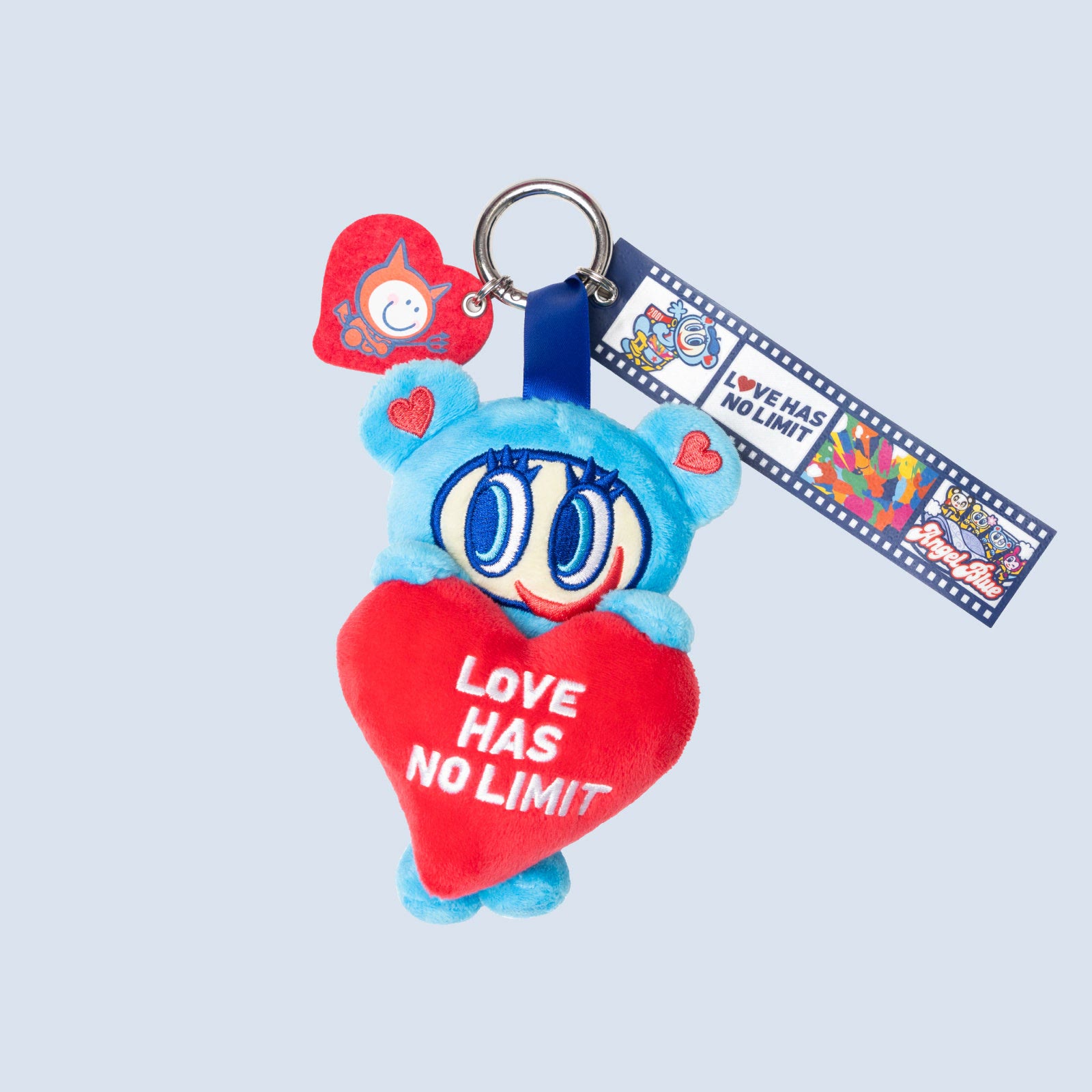 Angel Blue Nakamura-kun mascot keychain