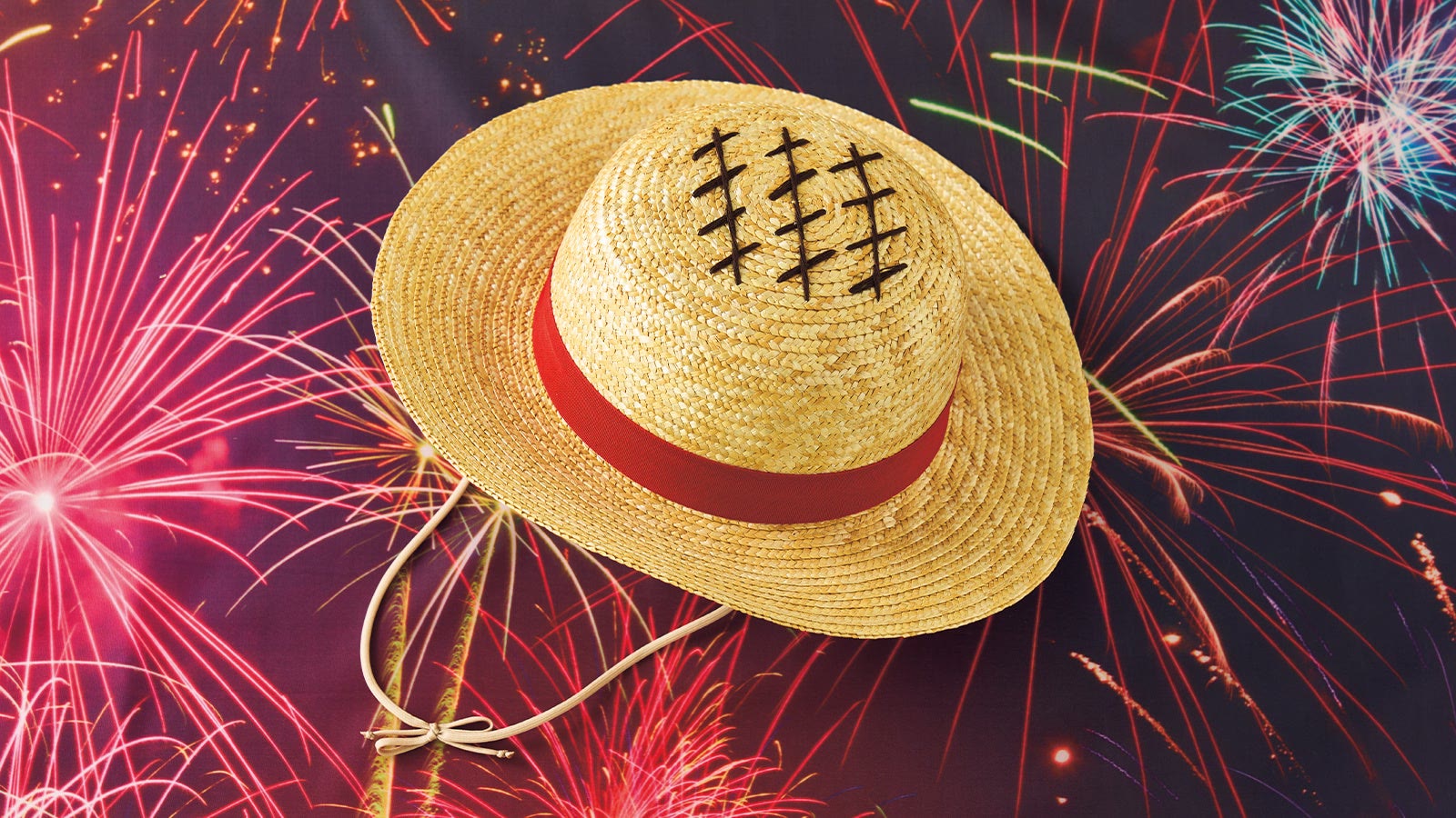 Luffy straw hat with red band