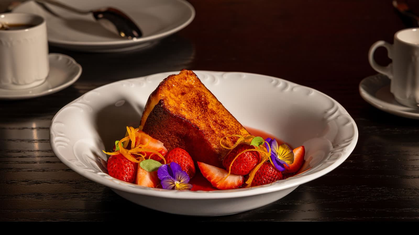 Dessert served at Bourbon Steak inside Walt Disney World Dolphin