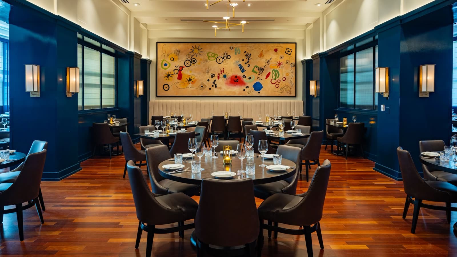 Dining room at Bourbon Steak inside Walt Disney World Dolphin