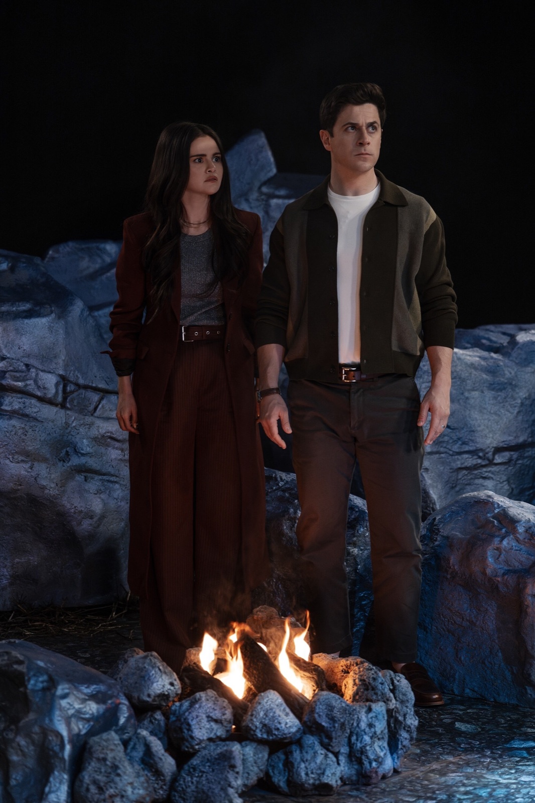 Selena Gomez as Alex Russo and David Henrie as Justin Russo in The Last Spell