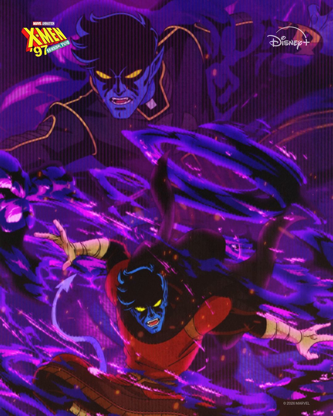 Nightcrawler in Marvel Animation's X-Men '97 Season 2 artwork